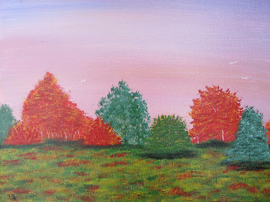 Autumn Bliss Painting by Tammy Oliver