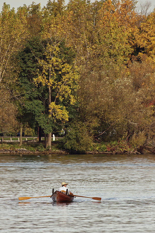 Autumn Boater Photograph by Deborah Ritch
