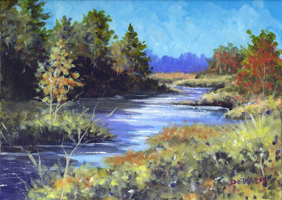 Autumn Brook Skech Painting