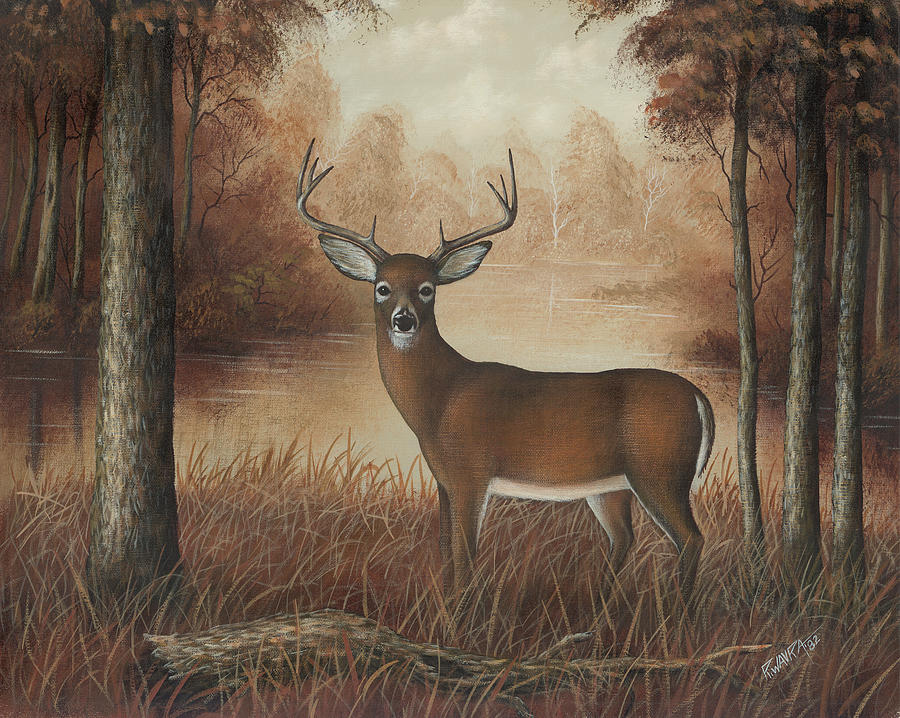 Autumn Buck Painting