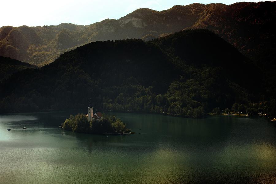 Autumn by lake Bled Photograph by Robert Grac