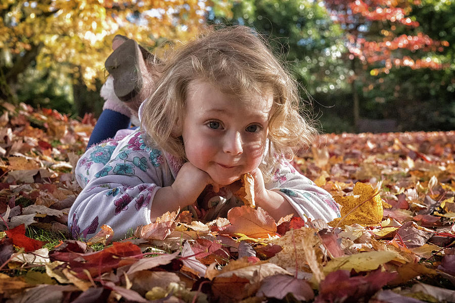 Autumn Child Photograph by Chris Boulton