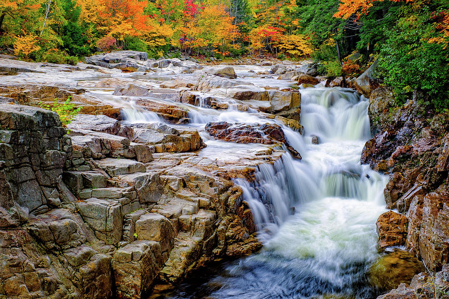 Autumn Color at Rocky Gorge Photograph by Jeff Sinon