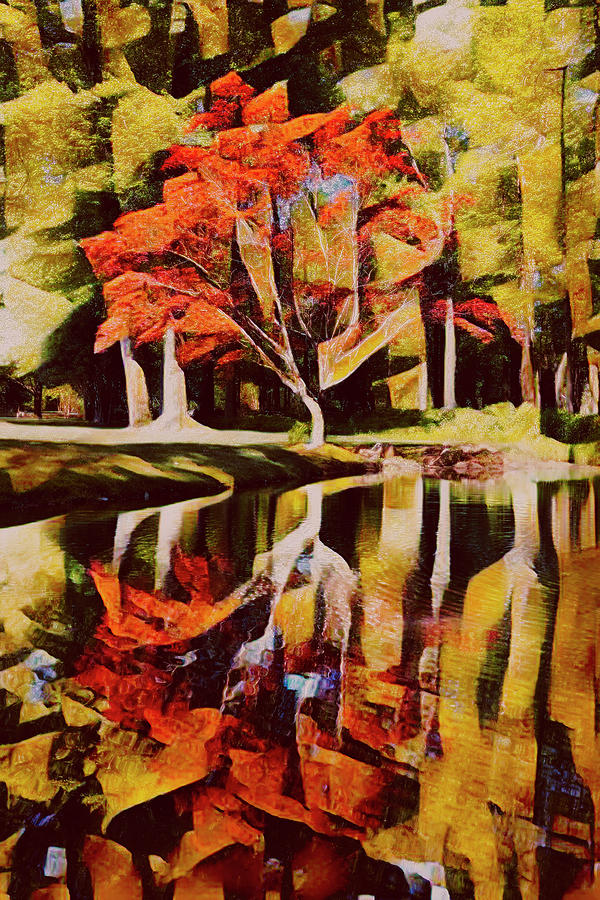 Fall Photograph - Autumn Colors Abstract by Debra and Dave Vanderlaan