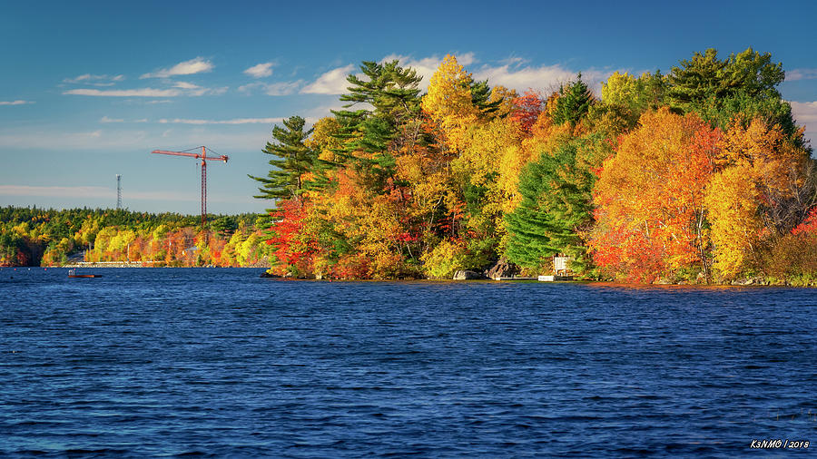 Autumn Colors in Kearney Lake Digital Art by Ken Morris