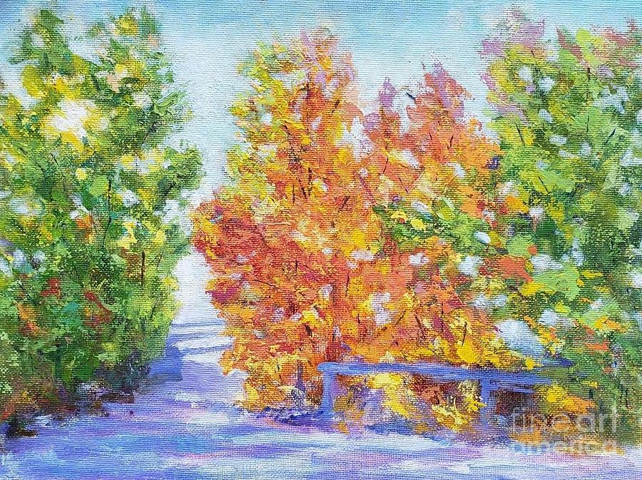 Autumn colors Painting by Olga Malamud-Pavlovich