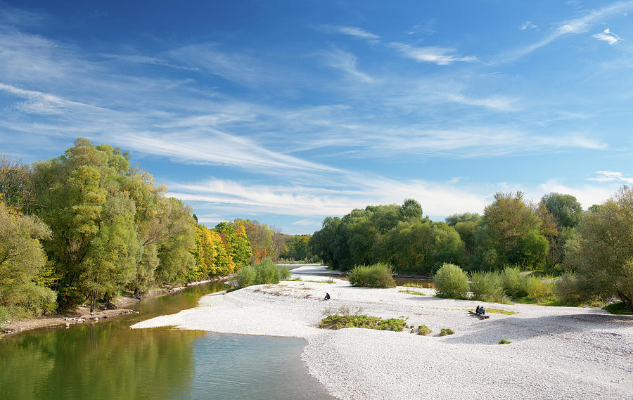 Autumn Colors, River Isar Munich Photograph by 4fr