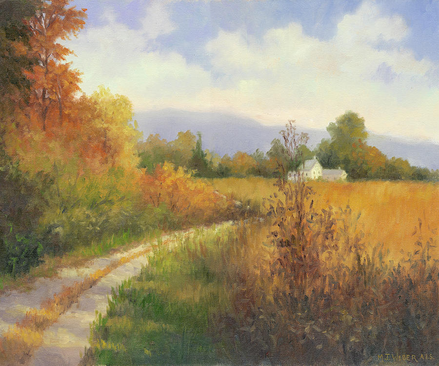 Autumn Country Road Painting by Mary Jean Weber - Fine Art America