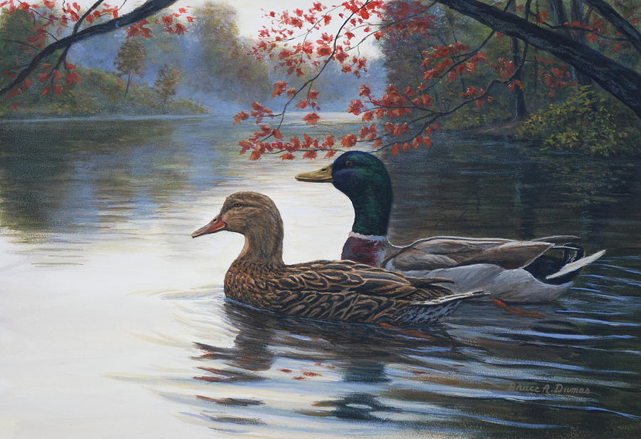 Autumn Cruise Painting by Bruce Dumas