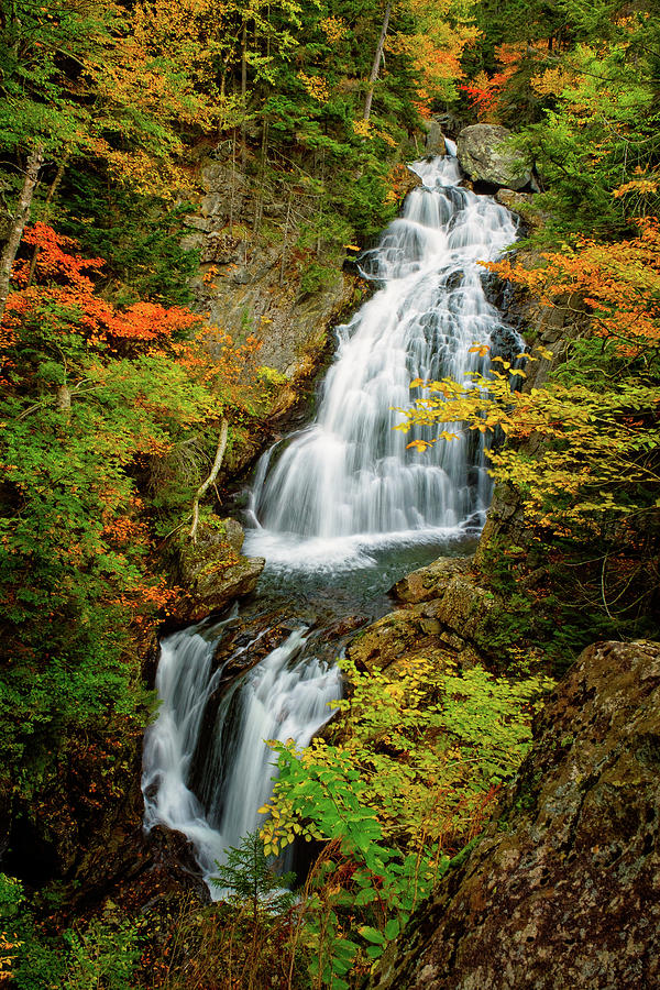 Autumn Falls, Crystal Cascade Photograph by Jeff Sinon