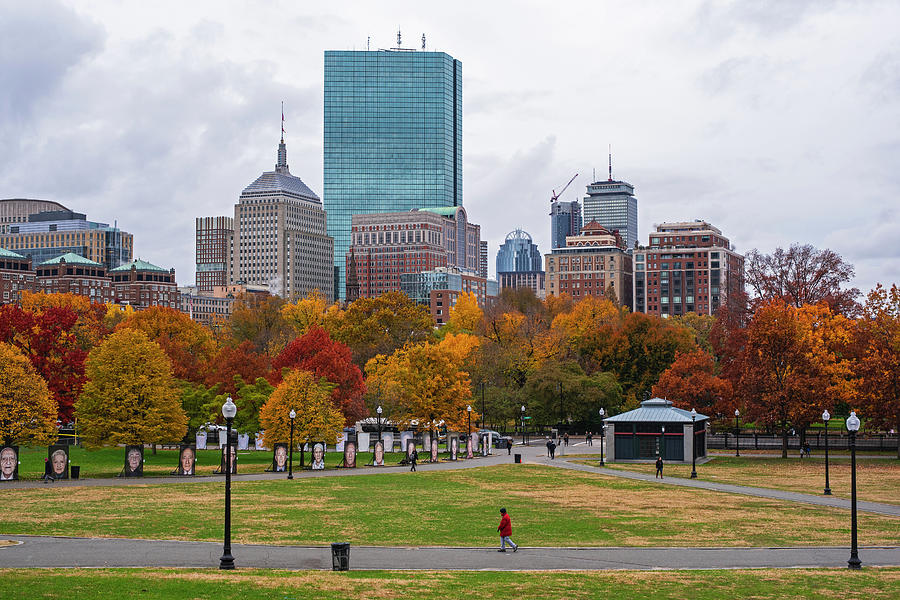 Autumn Foliage on the Boston Common Boston MA Photograph by Toby McGuire
