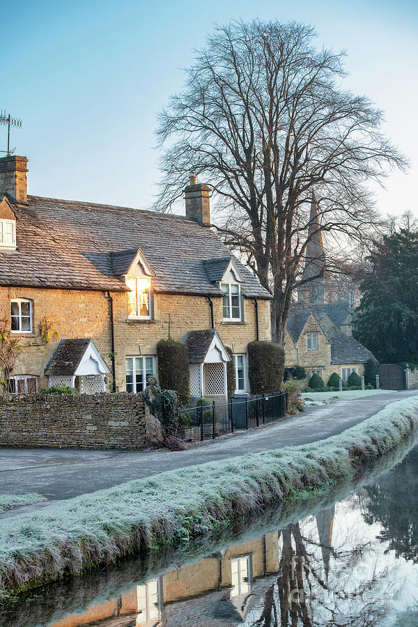 Autumn Frost In Lower Slaughter Cotswolds Photograph by Tim Gainey