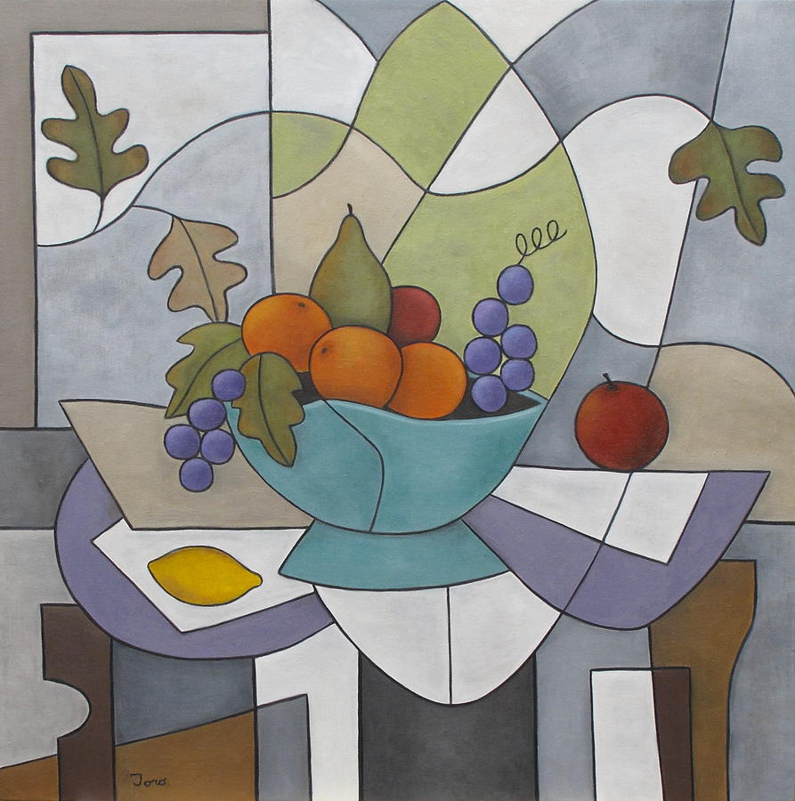 Autumn Fruit Bowl Painting by Trish Toro