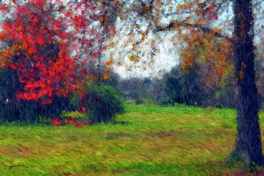 Autumn Painting by Gerlinde Keating - Galleria GK Keating Associates Inc