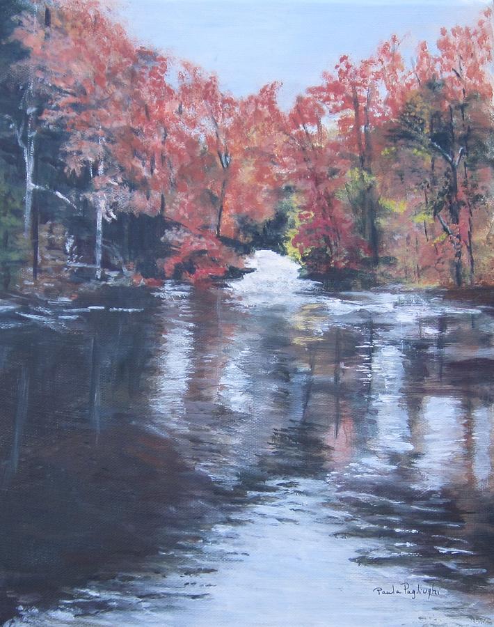 Autumn Glimmers Painting by Paula Pagliughi Autumn Glimmers Painting by Paula Pagliughi