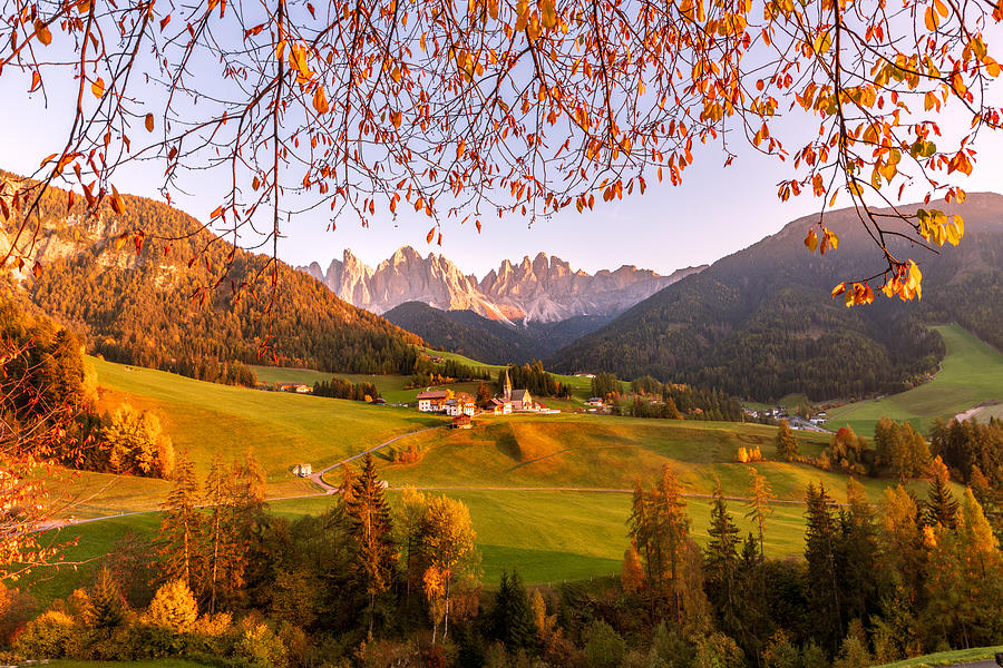 Summer Photograph - Autumn Glory Of Dolomites by Ariel Ling