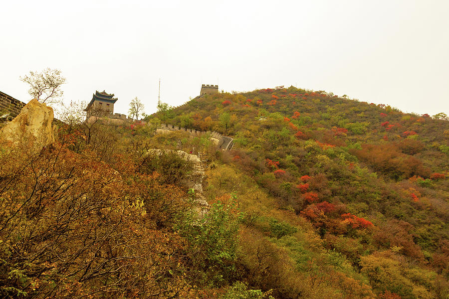 Autumn, Great Wall of China  Photograph by Aashish Vaidya