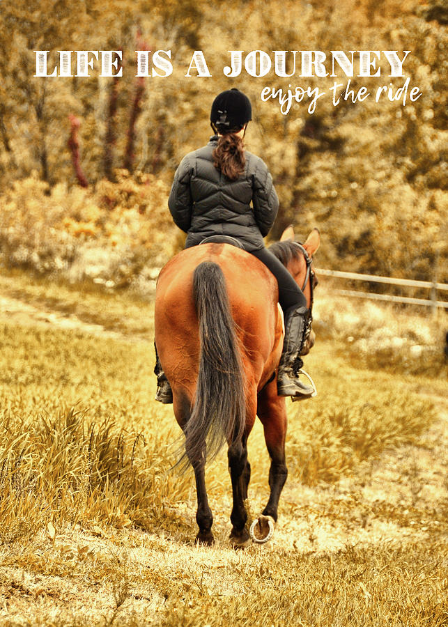 AUTUMN HACKING quote Photograph by Dressage Design