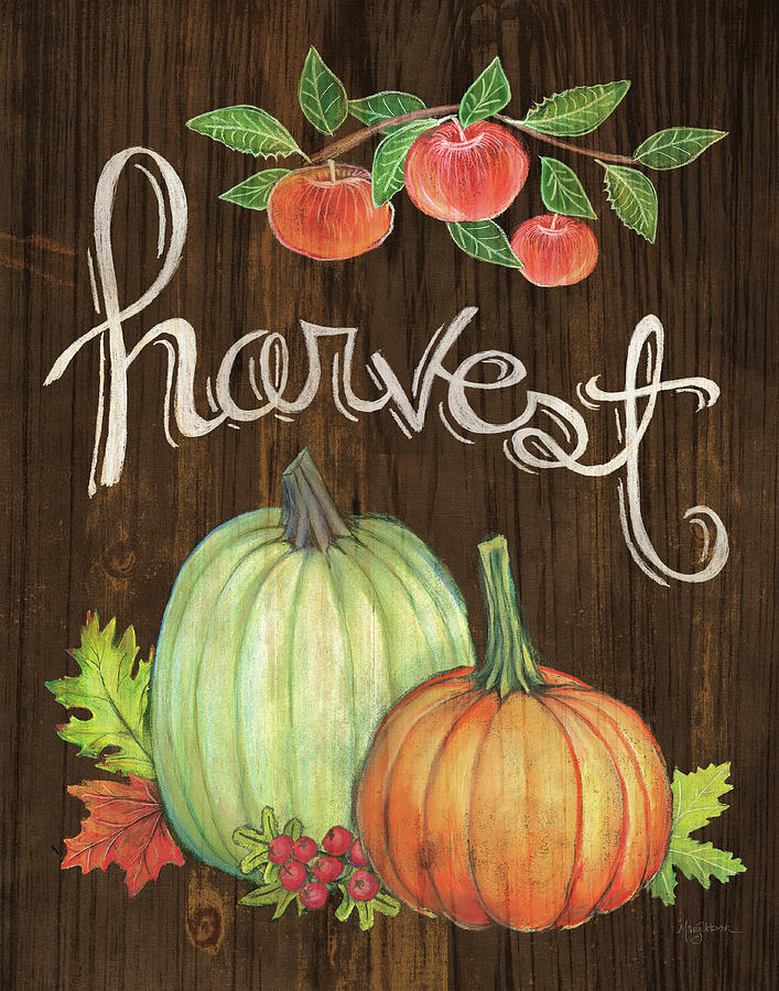 Autumn Harvest Iv Walnut Painting by Mary Urban - Fine Art America