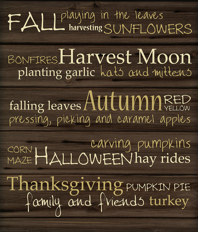 Fall Digital Art - Autumn Harvest by Melanie Parker