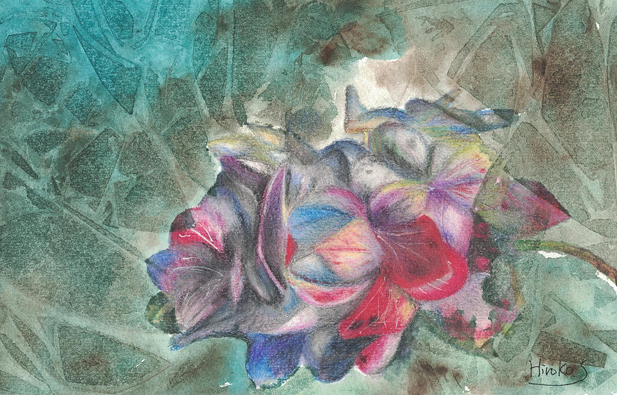 Flowers Still Life Painting - Autumn Hydrangea#2 by Hiroko Stumpf
