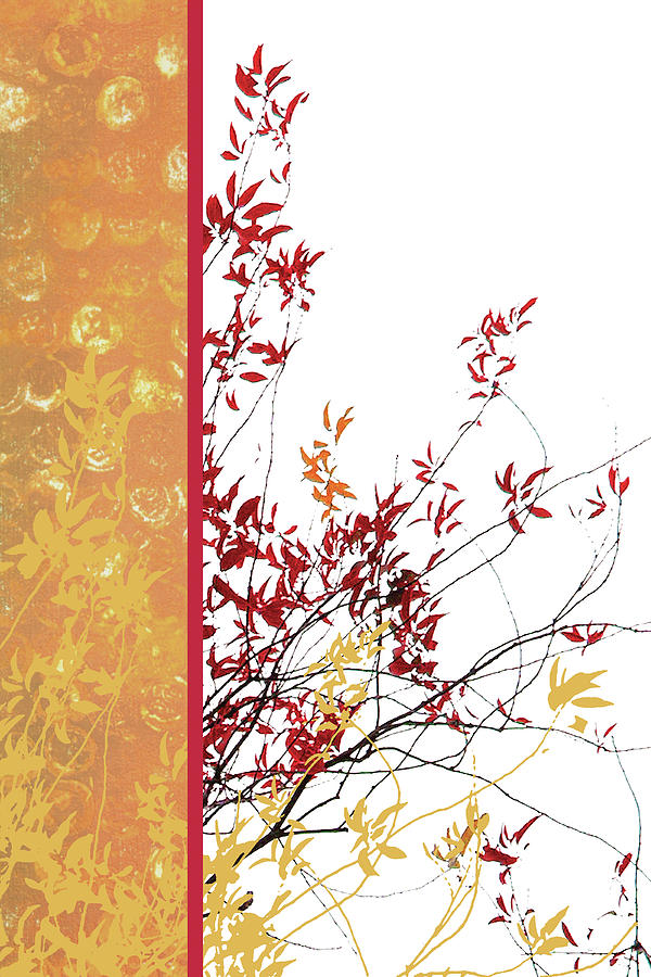 Nature Mixed Media - Autumn Impasto by Erin Clark