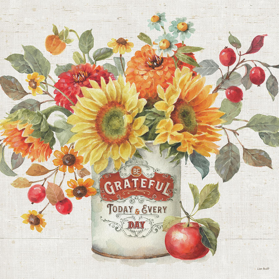 Apple Painting - Autumn In Bloom II by Lisa Audit