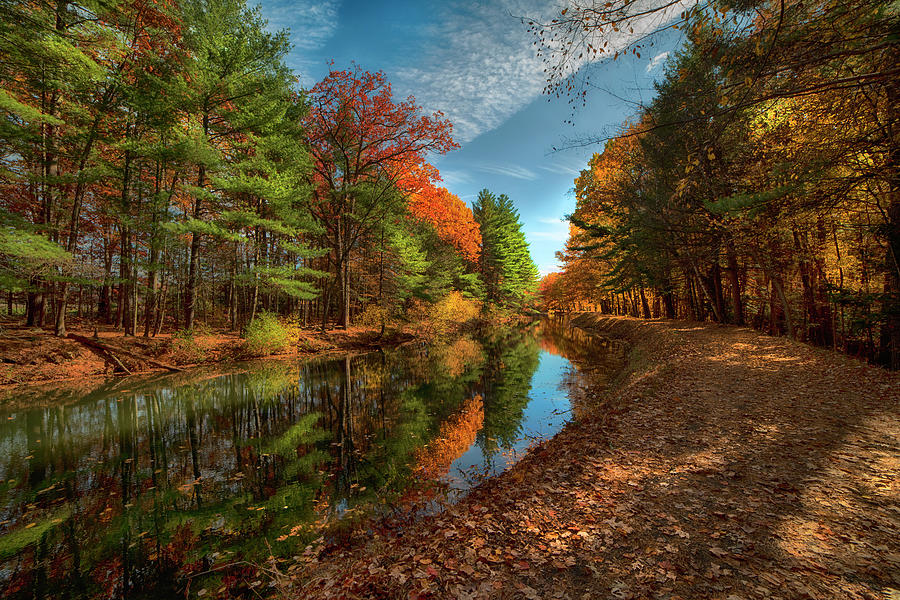 Autumn In New Hampshire - Mine Falls Park Photograph
