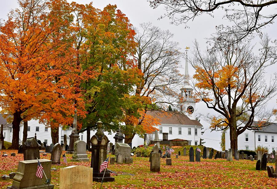 Autumn in Shrewsbury, Massachusetts Photograph by Monika Salvan