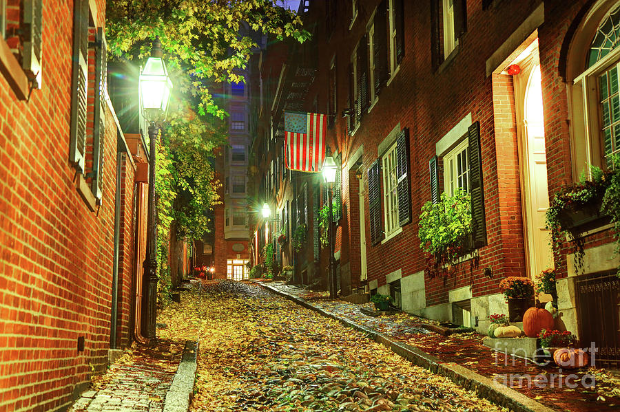 Winter in Boston's Beacon Hill neighborhood by Denis Tangney Jr