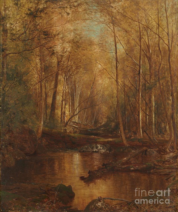 Autumn In The Catskills Drawing by Heritage Images