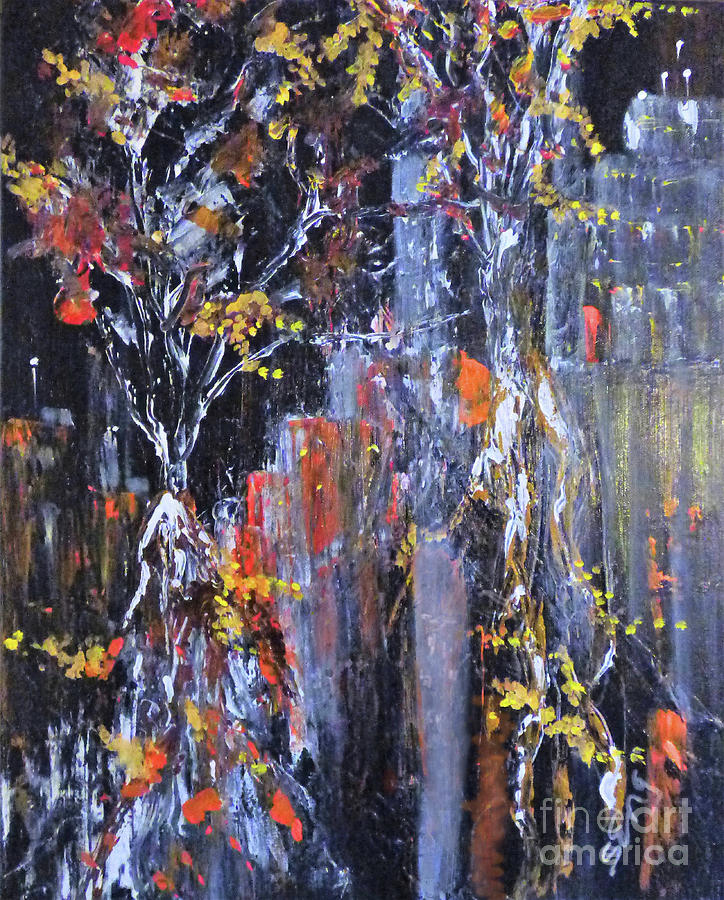 Autumn in the City Painting by Sharon Williams Eng