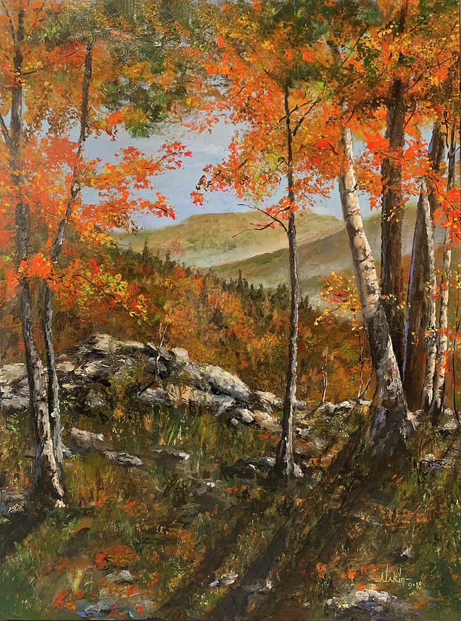 Autumn in the Foothills Painting by Alan Lakin