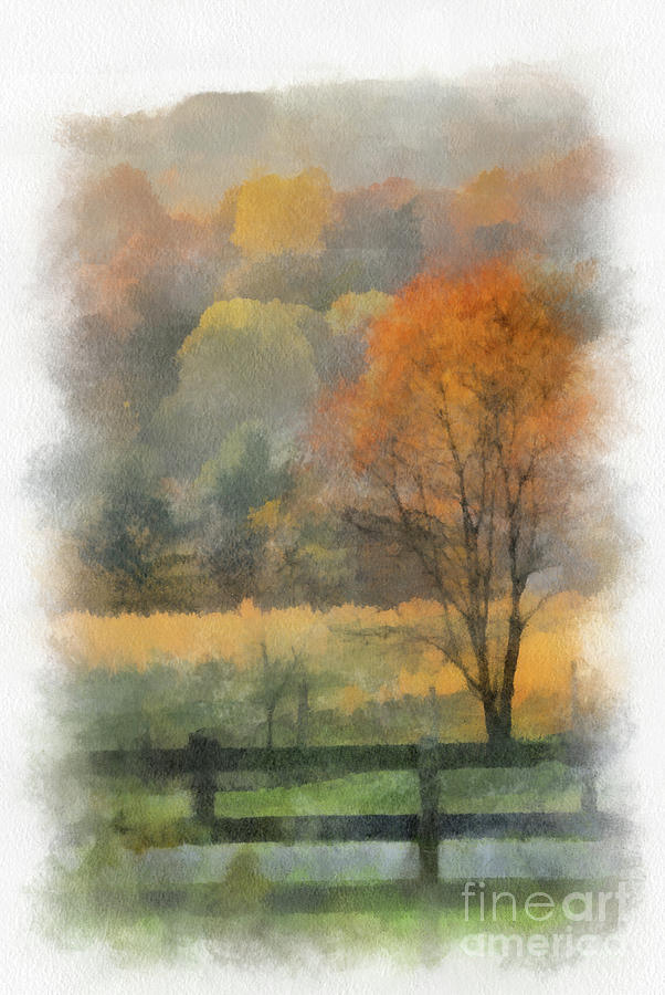 Autumn in Virginia Mixed Media by Kerri Farley