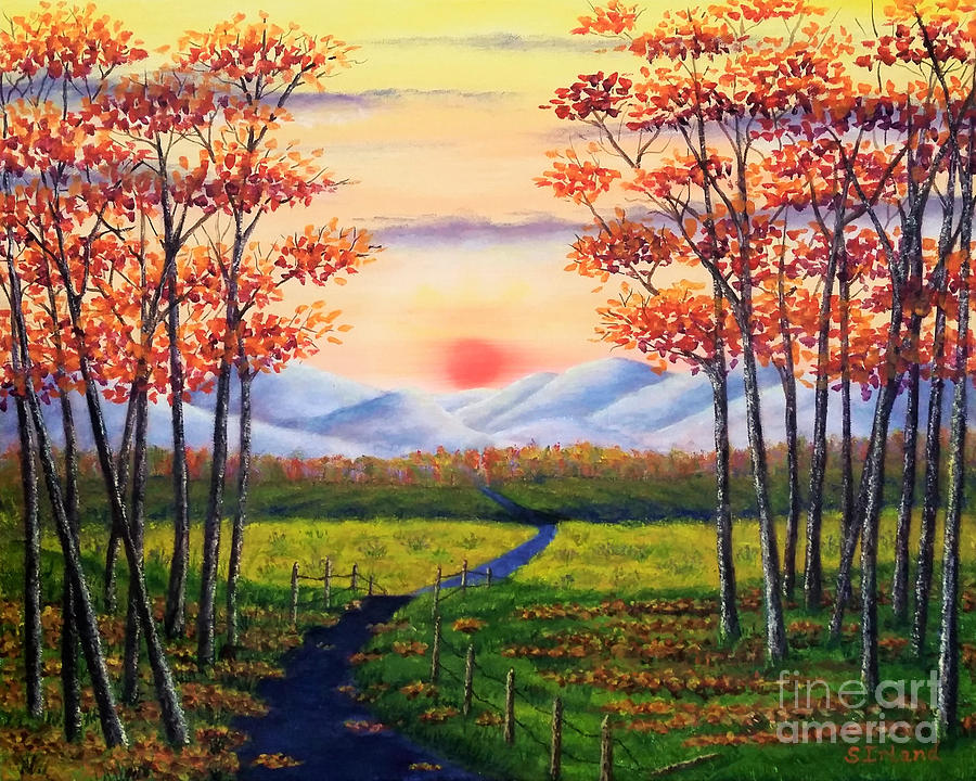 Autumn Journey Painting by Sarah Irland