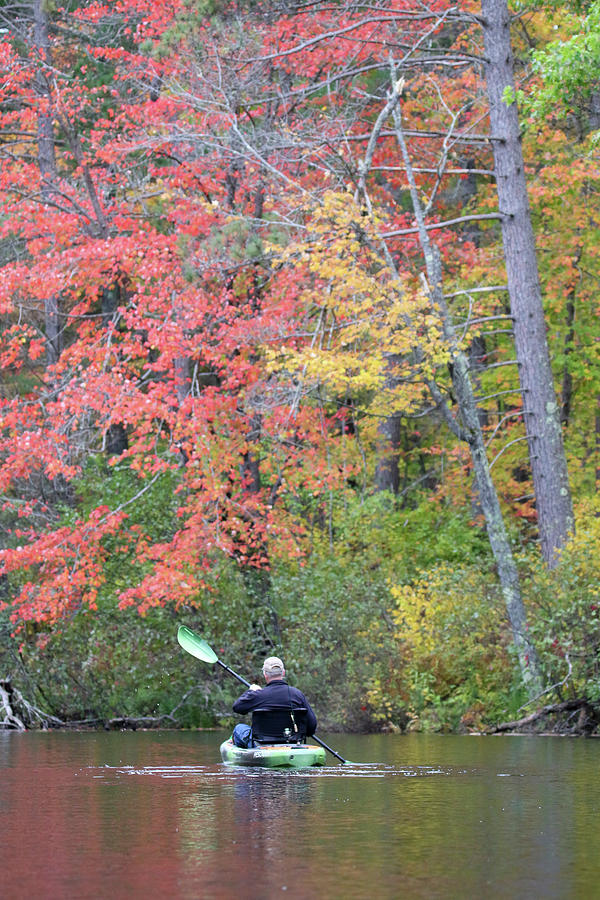 Autumn Kayaking Photograph by Brook Burling