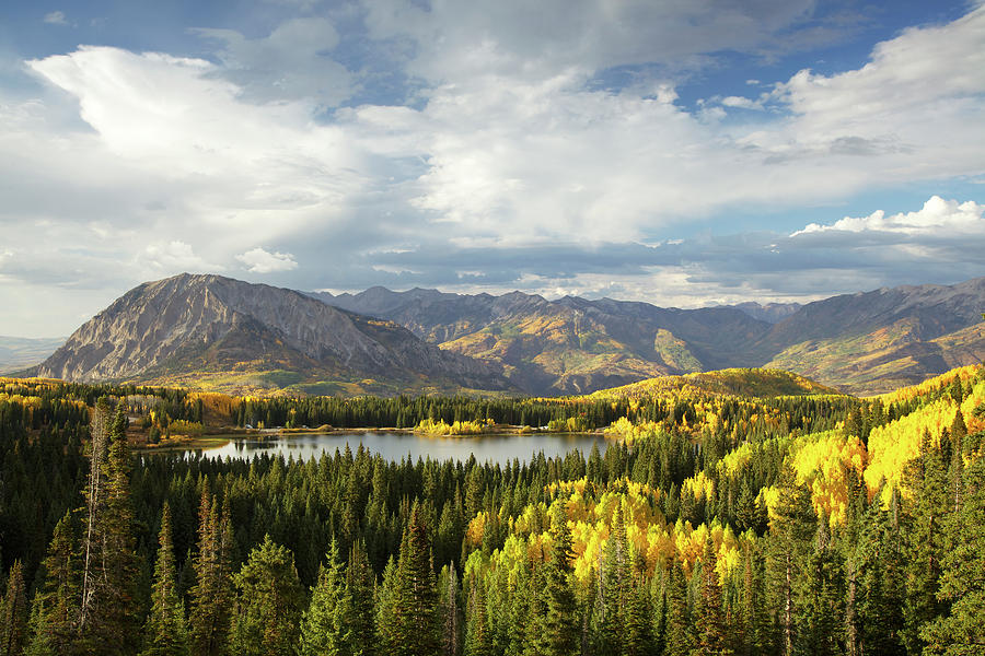 Autumn Lake In Colorado Rocky Mountains Photograph by Beklaus