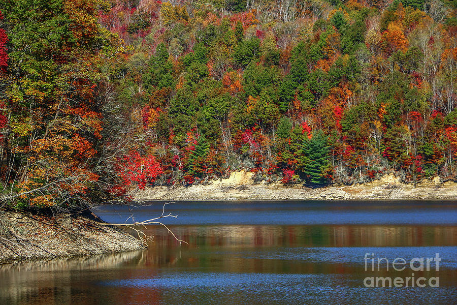 Autumn Lake Scene Photograph by Tom Claud