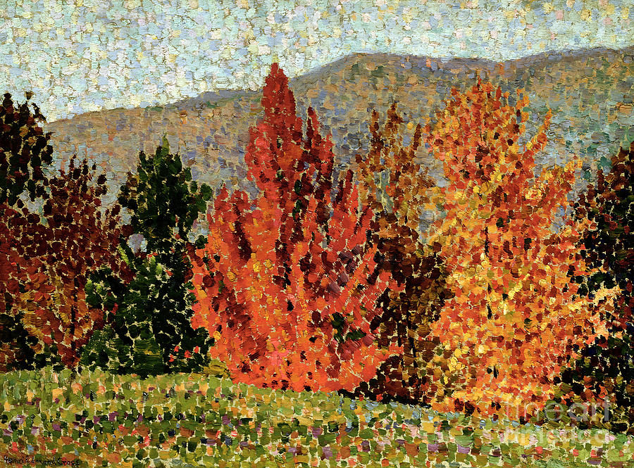 Autumn Landscape, C.1903 Painting by Henri-edmond Cross