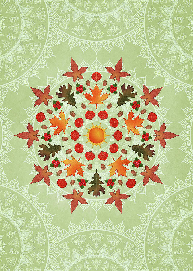 Autumn Mandala by Debi Dalio Autumn Mandala by Debi Dalio