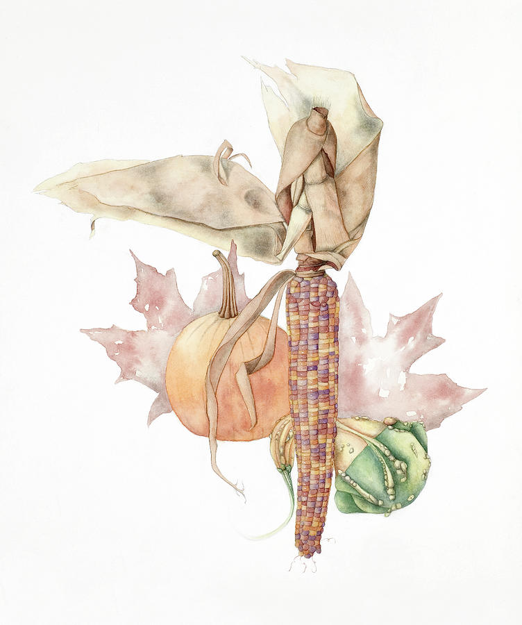 Vegetable Painting - Autumn Medley by Deborah Kopka