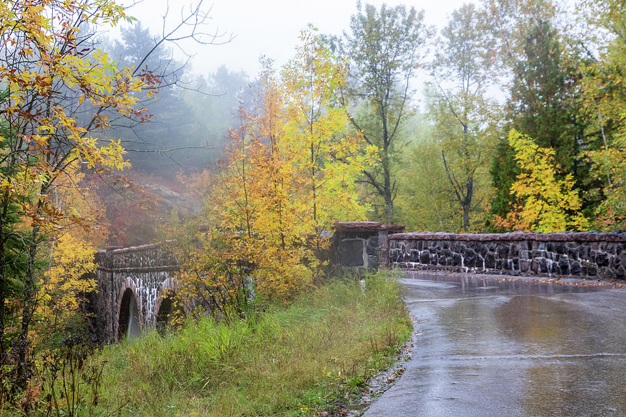 Autumn Mist on Seven Bridges  Photograph by Mary Amerman