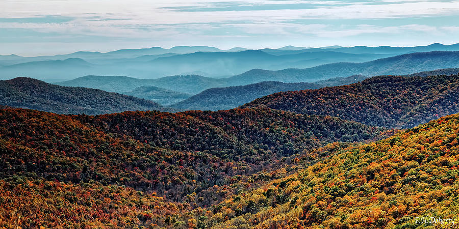 Autumn Morning View Of Pisgah National Forest Photograph
