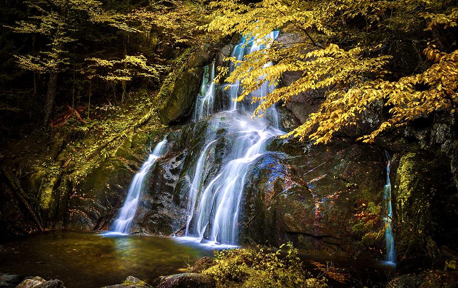 Autumn Moss Glen Falls Photograph by Kenneth Zeng