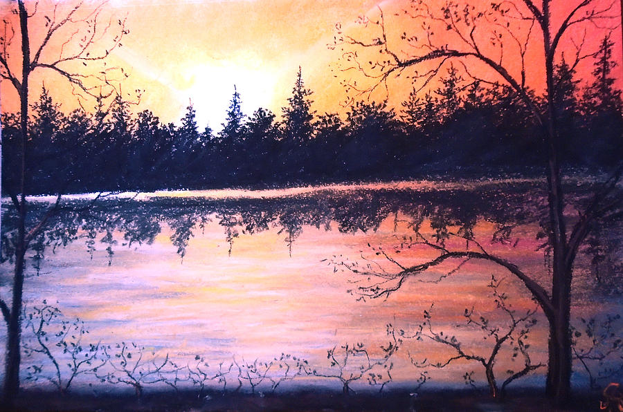 Autumn Nights Painting by Jen Shearer