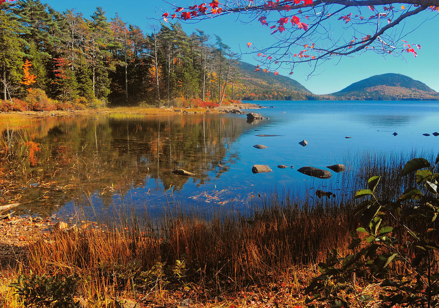 Autumn on Eagle Lake Photograph by Paul Mangold