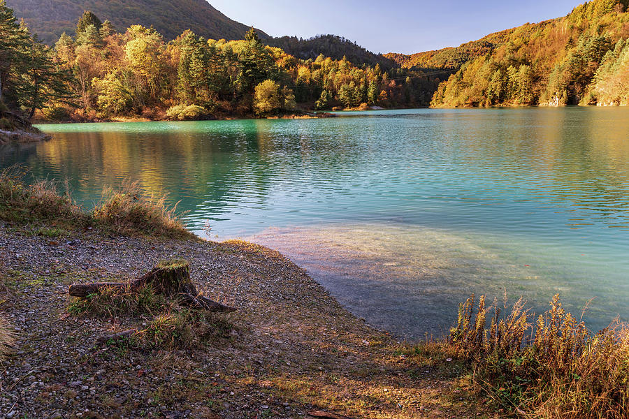 Autumn on the lake Photograph by Nicola Simeoni - Fine Art America