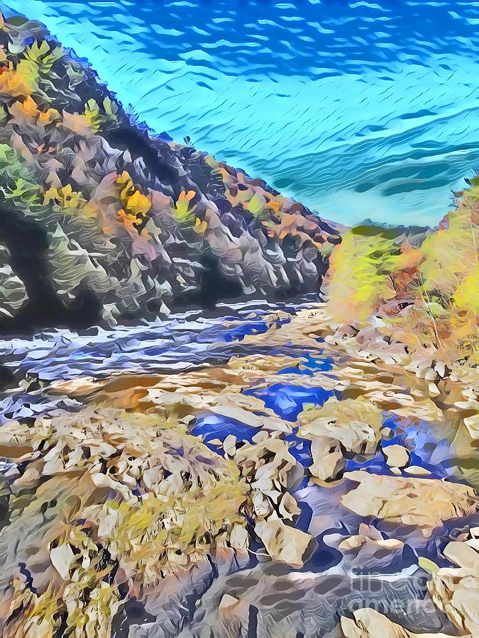 Autumn On The Ocoee River Digital Art by Rachel Hannah