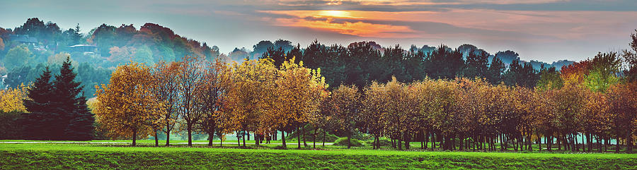 Autumn Panorama Photograph by A. Aleksandravicius