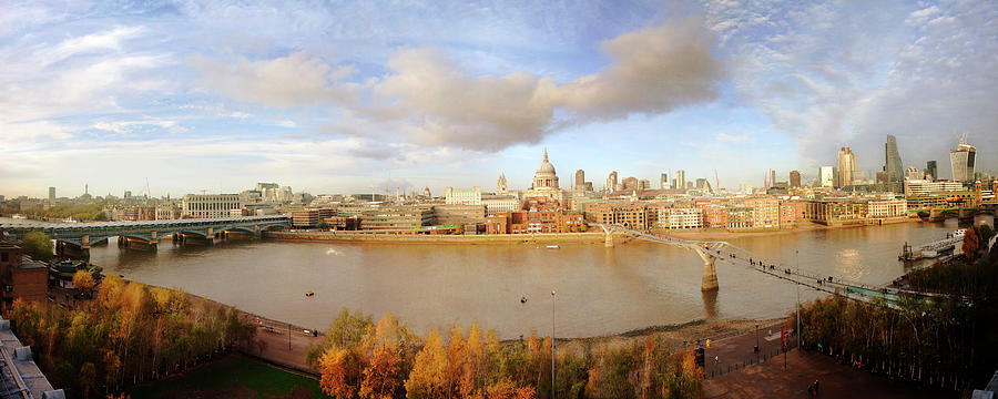Autumn Panorama Over The City Of London Photograph by Tracy Packer Photography